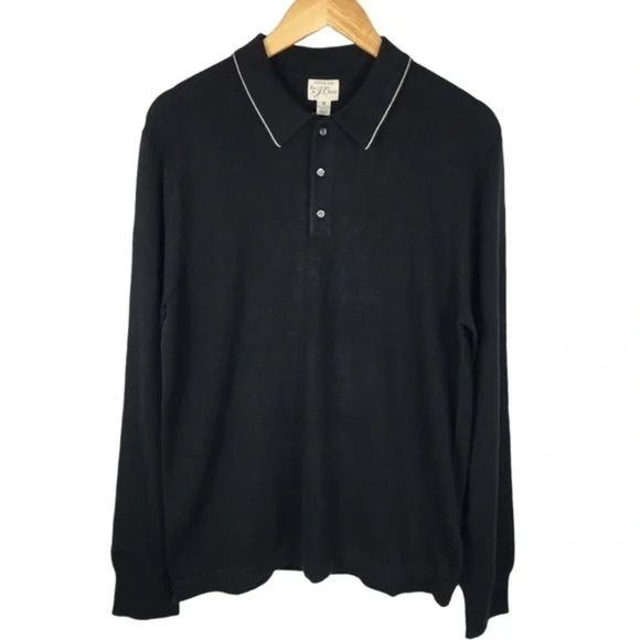 J. Crew Other - J. Crew Black Cotton Silk Blend Sweater